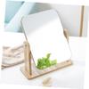 BIUDECO Cute Compact Mirror Rotatable Makeup Mirror Wooden Frame Perfect for Women Girls view 2