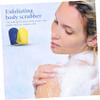 PLAFOPE 2pcs Exfoliating Shower Gloves Body Scrubber Bath Mitts for Deep Cleaning and Gentle Exfoliation for Back and Reach Areas Creates Rich Bubbles with Minimal Soap view 2