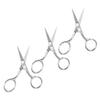 BIUDECO 3pcs Professional Stainless Steel Eyebrow Scissors Lightweight Easy to Use for Travel and Grooming view 1