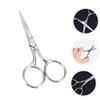 BIUDECO 3pcs Professional Stainless Steel Eyebrow Scissors Lightweight Easy to Use for Travel and Grooming view 2