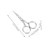 BIUDECO 3pcs Professional Stainless Steel Eyebrow Scissors Lightweight Easy to Use for Travel and Grooming view 3