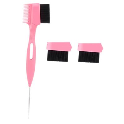 IWOWHERO Double-headed Eyebrow Brush Makeup Brush for Hair Edge Comb for Women Girls Portable Eyebrow Comb Head Replacement