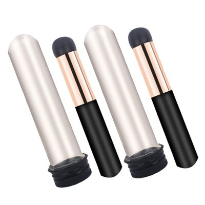 Baluue 2pcs Silicone Lip Brush Versatile Lip Balm and Lipstick Applicator with Round Head for Precise Application Soft Touch Design for Comfortable Use Includes Case for Easy Storage and