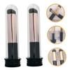 Baluue 2pcs Silicone Lip Brush Versatile Lip Balm and Lipstick Applicator with Round Head for Precise Application Soft Touch Design for Comfortable Use Includes Case for Easy Storage and view 3