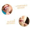 SOESFOUFU 4pcs Silicone Lip Brush Lipstick Applicator Portable Multi-purpose Fine Craftsmanship Makeup Brush view 4