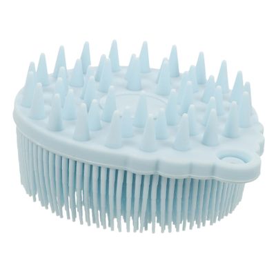 Anneome Silicone Bath Brush Double-Sided Exfoliating Shower Scrubber for Ergonomic Design Shape Soft Silicone for All Skin Types for Boys and Girls and Adults