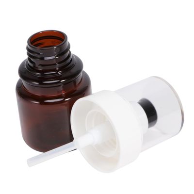 3Pcs 40ml Brown Empty Pump Bottle for Essential Oil and Nail Oil