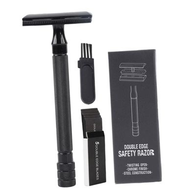 Outanaya Old Style Manual Shaver Double Razor Blade for Body Hair Safety Razor Mustache Trimmer