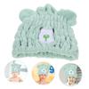 Baluue Coral Fleece Hair Drying Cap for Boys and Girls Soft Absorbent Towel Wrap Quick-Dry Hair Hat for Girls Cute Design for Home and Travel Use view 3