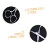 SOESFOUFU 3pcs Eyebrow Scissors Small Facial Hair Scissors Stainless Steel Portable for Women Men view 3