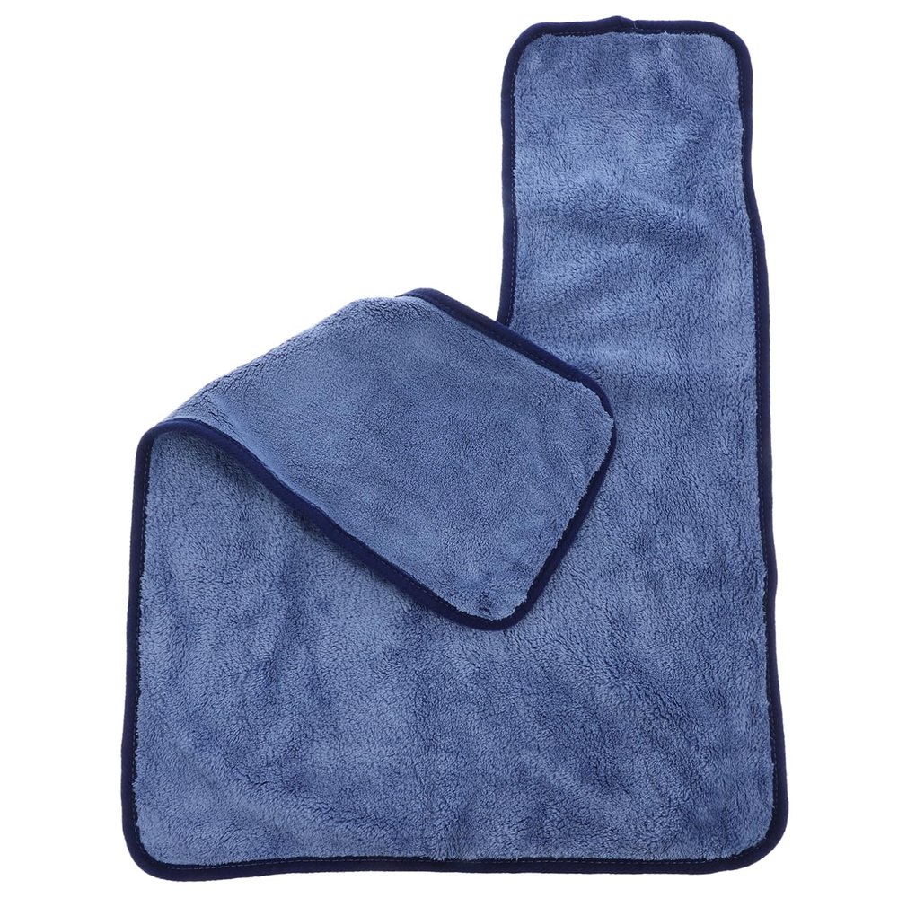 Gogogmee Hair Towel for Women Coral Fleece Quick Dry Turban Absorbent and Lightweight for Beauty Treatments Makeup Application and More Navy Blue