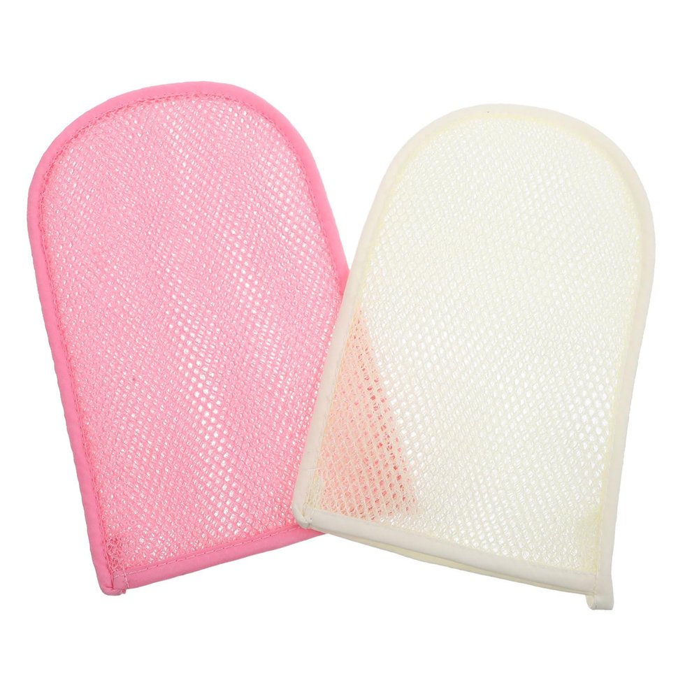 Baluue 2pcs Exfoliating Gloves for Bathing Soft Body Scrubber Mittens Rich for Skin- for All Skin Types for Shower Routine