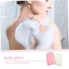 Baluue 2pcs Exfoliating Gloves for Bathing Soft Body Scrubber Mittens Rich for Skin- for All Skin Types for Shower Routine view 2
