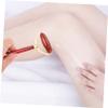 Gogogmee 1pc Guasha Tool for Face Red Agate Facial Handheld Beauty Skin Care Device view 4