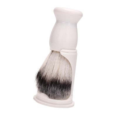 IWOWHERO Beard Brush Set with Stand Durable Boar Bristle Shaving Brush for Men Soft Densely Packed for Grooming Includes Convenient Storage for Home Salon Use