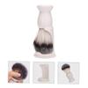 IWOWHERO Beard Brush Set with Stand Durable Boar Bristle Shaving Brush for Men Soft Densely Packed for Grooming Includes Convenient Storage for Home Salon Use view 2