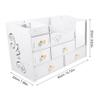 Mikinona Makeup Organizer Case Drawers Large Capacity Storage Box Desktop Makeup Container Sturdy Construction view 3