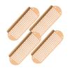 BUTIFULSIC 4pcs Stainless Steel Foot File Handheld Callus Remover for Smooth Feet Durable Scrubber for Dead Skin and Calluses Home Pedicure Tool Rose Gold view 1