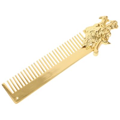 Didiseaon Men's Oil Hair Styling Comb Mustache Beard Comb Zinc Alloy Pocket Styling Brush for Beard and Mustache