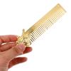 Didiseaon Men's Oil Hair Styling Comb Mustache Beard Comb Zinc Alloy Pocket Styling Brush for Beard and Mustache view 3