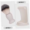 Ipetboom Men's Shaving Brush Beard Trimming Kit Shave Brush Stand Gentle Massage Stand Hair Duster view 4