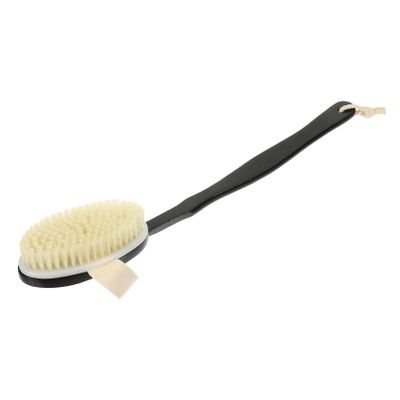 Anneome Long Handle Back Scrubber Bath Brush Soft Nylon Bristles for Body Exfoliation Detachable Design for Daily Use and Cleaning