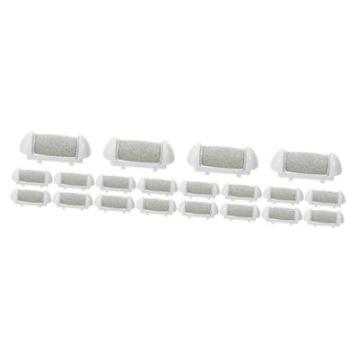 SOESFOUFU 20pcs Replacement Rollers Foot File Refill Rollers for Electric Pedicure Foot Exfoliator Tool Heads Versatile Compatible Lasting Performance