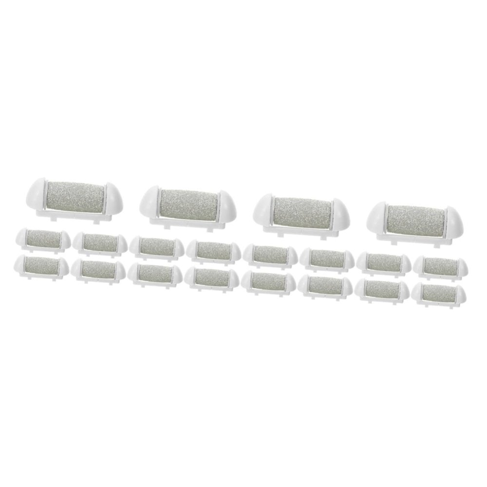 SOESFOUFU 20pcs Replacement Rollers Foot File Refill Rollers for Electric Pedicure Foot Exfoliator Tool Heads Versatile Compatible Lasting Performance