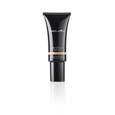 BB Tint Cream Foundation, 1.11 oz by Nabila K - Fair Warm - Lightweight Hydrating Formula, Natural Coverage - Infused with Cucumber, Chamomile, Ginseng, Aloe Vera, and Niacinamide (Vitamin B3)