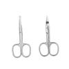 Beatifufu 2pcs Multi-use Scissors Nose Hair Trimmer Vibrissa Scissor Eyebrow Scissor Facial Scissors Comb Safe Easy view 1