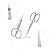 Beatifufu 2pcs Multi-use Scissors Nose Hair Trimmer Vibrissa Scissor Eyebrow Scissor Facial Scissors Comb Safe Easy view 2