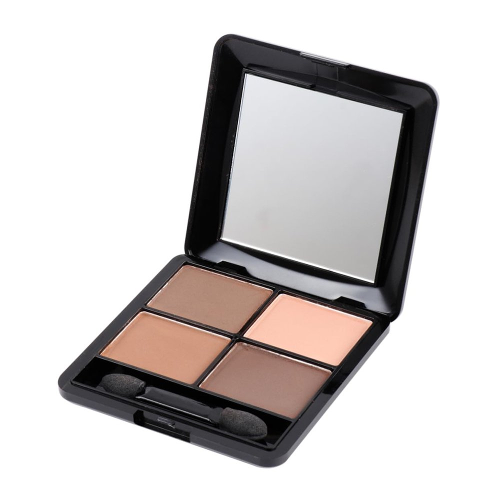 Beatifufu Colors Matte Eyeshadow Palette with Mirror Sponge Elegant Brown Eyeshadow Makeup for Parties Weddings and Everyday Use Long-lasting Silky Shine Formula