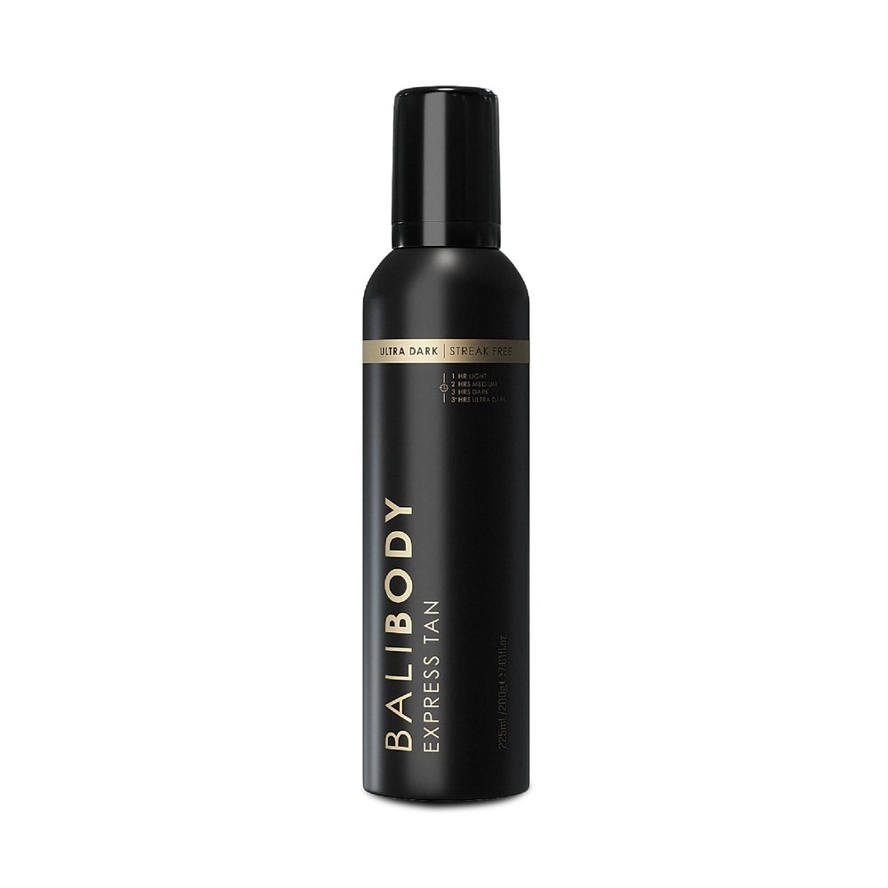 Bali Body 1 Hour Express Self Tan - Ultra Dark, Quick Drying Tanning Foam, Streak-Free Customizable Tanner | Suitable for All Skin Types, Vegan, Cruelty Free and Australian Made (225 ml/7.61 fl oz)