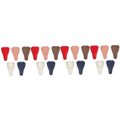 Baluue 20pcs Professional Manicure Nail Tool Pouch Cuticle Scissors Bag Storage Holder for Nail Care