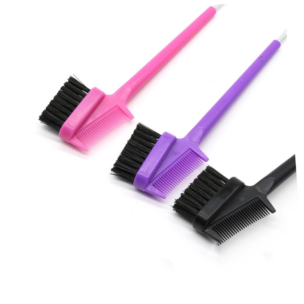 Baluue 6pcs Double-sided Eyebrow Brush and Lash Comb for Women Portable Multi-functional Hair Tools for Precise Eyebrow Shaping and Smooth Edges