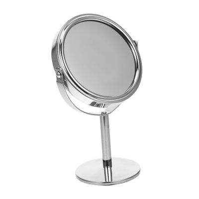 Beatifufu 360degree Rotating Double-Sided Makeup Mirror with Magnification Stand for Stability Round Design Random Color for Vanity Travel
