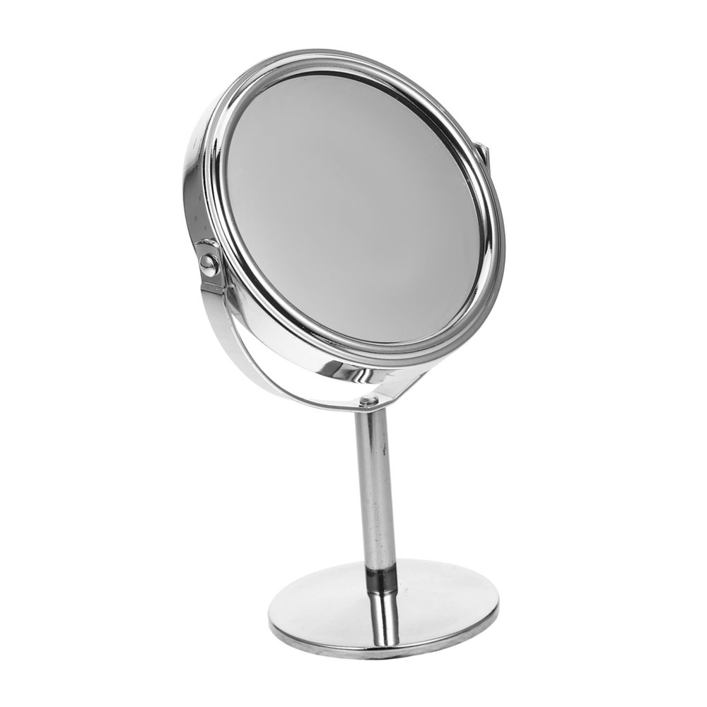Beatifufu 360degree Rotating Double-Sided Makeup Mirror with Magnification Stand for Stability Round Design Random Color for Vanity Travel