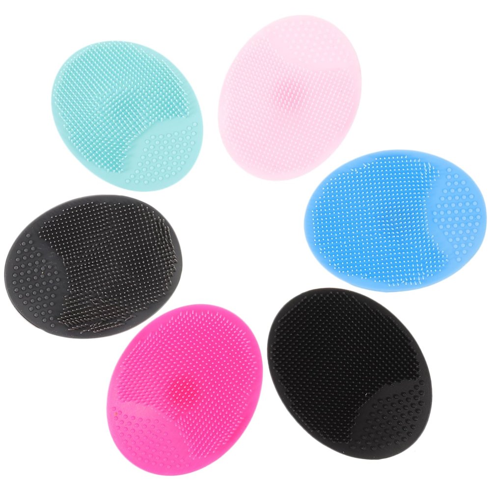 Beatifufu 6pcs Silicone Facial Cleansing Brush Face Scrubber Exfoliator for Face Wash