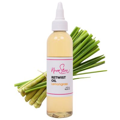 NappStar Retwist Oil, Lemongrass Scented Smell Good Loc Oil, Aromatic Hair Care for Dreadlocks with Moisturizing Base, 4 Fl Oz