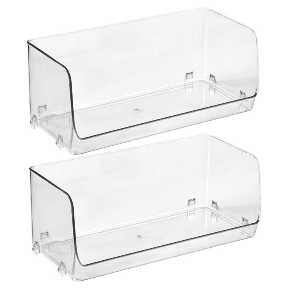 BUGUUYO 2pcs Cosmetics Organizer Stackable Storage Racks Makeup Box Organizers Desktop Storage Boxes