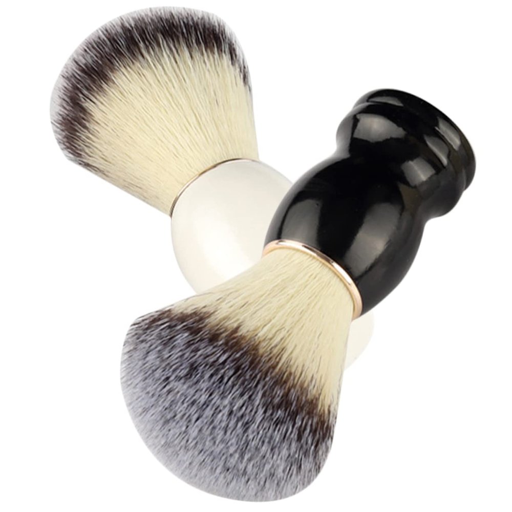 Baluue 2pcs Beard Shaving Brush Multi-use Shave Cleaning Accessories Face Shaving Men Mustache Brush Male Supplies