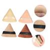 Baluue 4pcs Triangle Makeup Powder Puff Washable Velour Sponges for Foundation Blush Concealer and Highlighter to Cosmetic Tools view 3