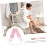 Baluue Flocking Back Lotion Applicator for Tanning Self Tanner Sunscreen Body Creams Pink Back Brush Straps view 4