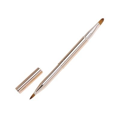 Baluue Retractable Dual-end Lip Brush for Lipstick and Gloss Application Portable Makeup Tool for Uniform Color and Easy Use Essential Lip Makeup Applicator
