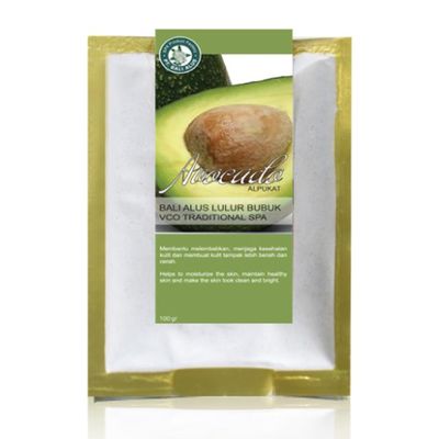 Bali Alus Lulur Bubuk Powder Scrub Avocado VCA Traditional SPA, 100 gram (Pack of 2)