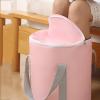 Large Collapsible Foot Bath Basin, Foldable Bucket Foot Soaking Bag, Portable Home Foot Spa Tub with Handle, Multifunctional Travel Foot Bath Bucket for Camping Finishing Storage Washing ,Pink view 1