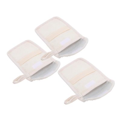 Baluue 3pcs Flax Soap Foaming Bags Portable Mesh Soap Storage Pouches for Bathing Convenient Drawstring for Travel and Exfoliating Shower Use