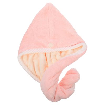 Baluue Quick Drying Hair Cap for Women Absorbent Coral Fleece Towel Wrap for Bathing Makeup Face Washing for Travel Hotel Daily Use