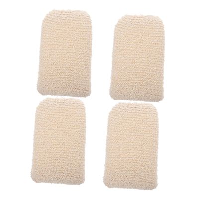 Baluue 4pcs Boy Girl Bath Sponge Soft Cotton and Linen Exfoliating Shower Scrubber for Boy Girl Gentle Cleansing Pads for Bathing and Massage for Sensitive Skin