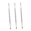 Beatifufu 3pcs Cuticle Cleaners Dual-ended Manicure Dead Skin Forks for Nail under Nail Cleaning Tool for Healthy view 1
